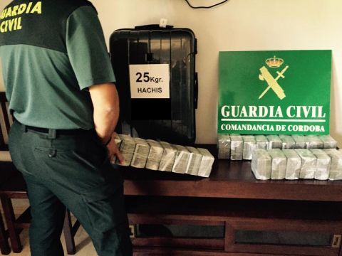 Imagen de la droga intervenida por los agentes. (Foto: Guardia Civil)
