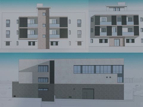 Distintos alzados de los edificios de la zona oficial y residencial. (Foto: R. Cobo)