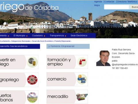 Nueva pestaña del Área de Desarrollo en la web municipal. (Foto: Cedida)