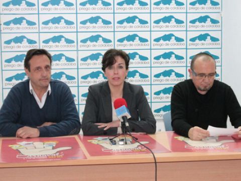 Javier Ibáñez, María Luisa Ceballos y Paco Tamajón durante la presentación de la programación. (Foto: R. Cobo)