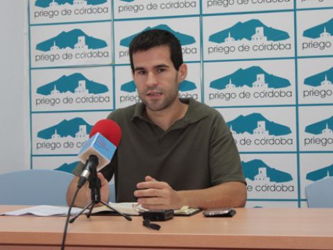David López, portavoz del grupo municipal de Participa Priego. (Foto: R. Cobo)