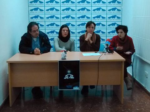 Quintanar, Pacheco, Ceballos y Gil durante la rueda de prensa. (Foto: R. Cobo)