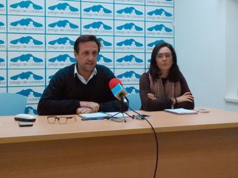Ibáñez y Aguilera durante la rueda de prensa que ofrecían ayer. (Foto: R. Cobo)
