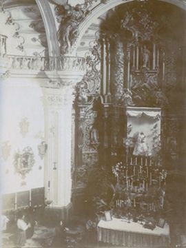 Interior del templo a mediados del siglo XX.(Foto: Archivo E.A.O.)
