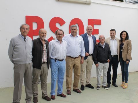 Sobrados, Sicilia, Bergillos, Luque, Ruiz, Delgado, Mármol y Crespín. (Foto: R. Cobo)