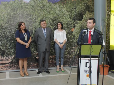 Carrillo, Zurera, Román y Mármol durante la inauguración. (Foto: R. Cobo)