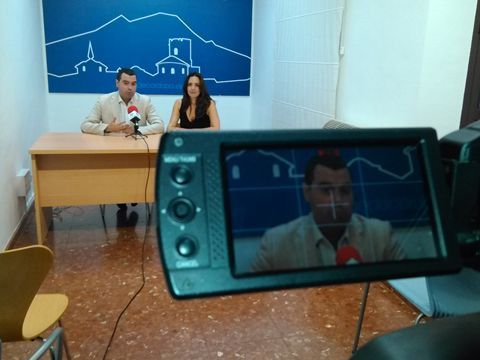 Mármol y Nieto durante su comparecencia ante los medios. (Foto: R. Cobo)