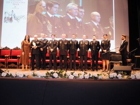 Representantes del Cuerpo Nacional de Policía, premio honorífico en esta edición. (Foto: Cedida)