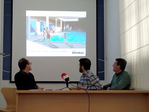 Ramírez, López y González durante la presentación del proyecto. (Foto: R. Cobo)