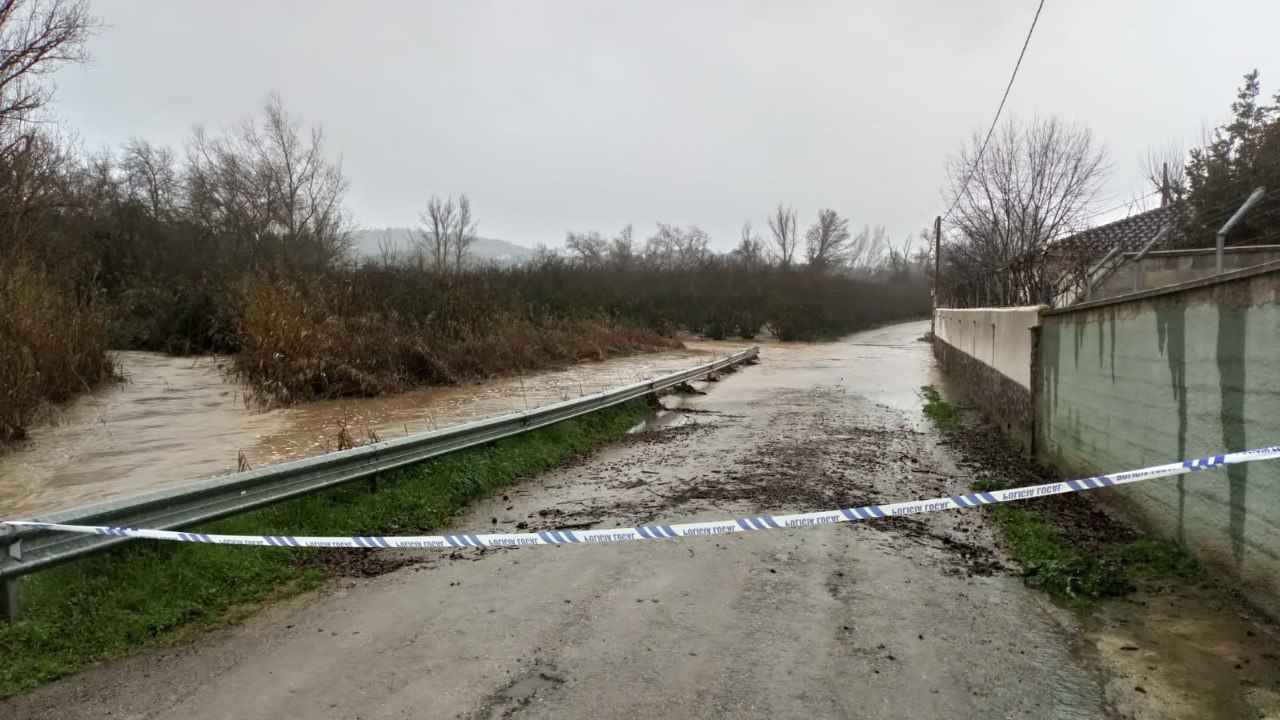 Zona inundada del río Genilla.