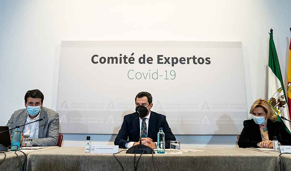 Moreno presidió el comité de expertos para analizar la situación de la pandemia de Covid-19 en Andalucía.