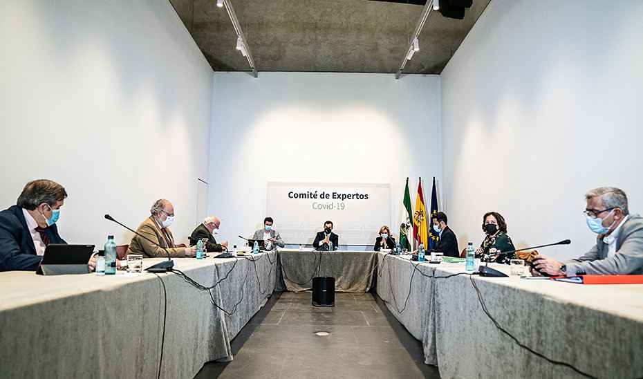 Un momento de la reunión, celebrada en San Temo, sede de la Presidencia del Gobierno andaluz.