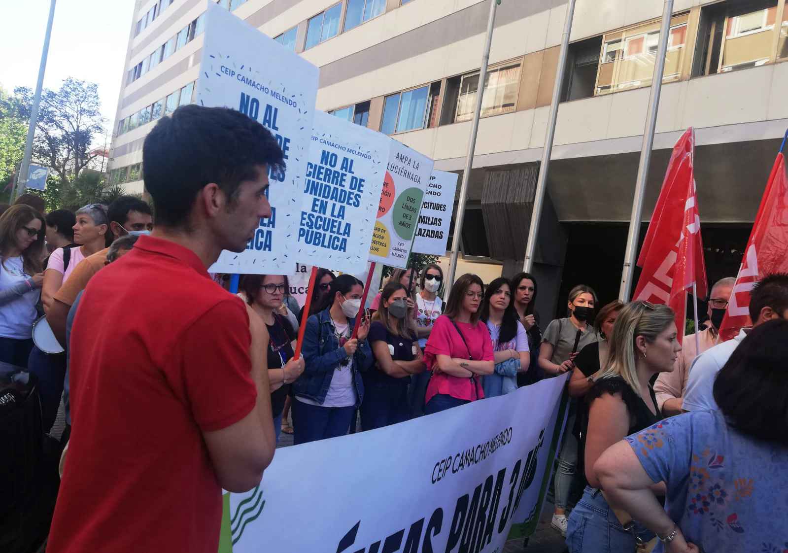 Participantes en la concentración celebrada hoy en Córdoba.