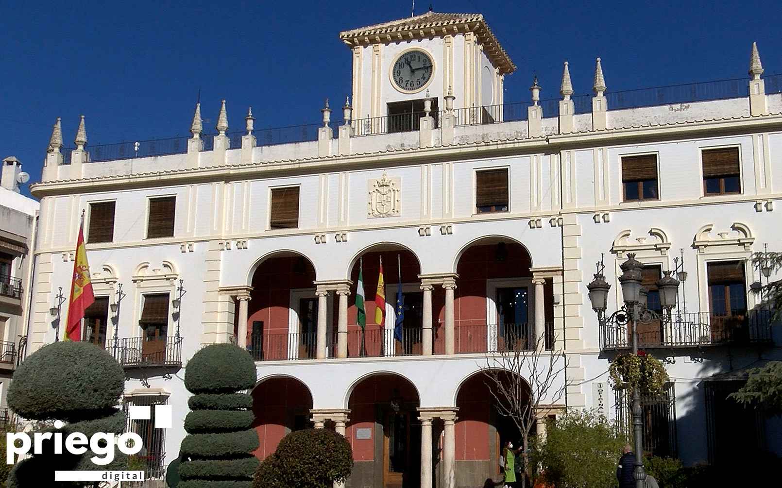 Edificio del ayuntamiento de Priego.
