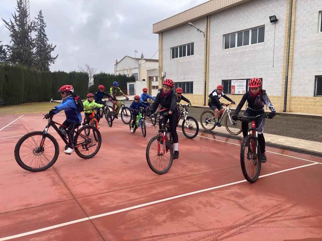 Escuela de ciclismo.