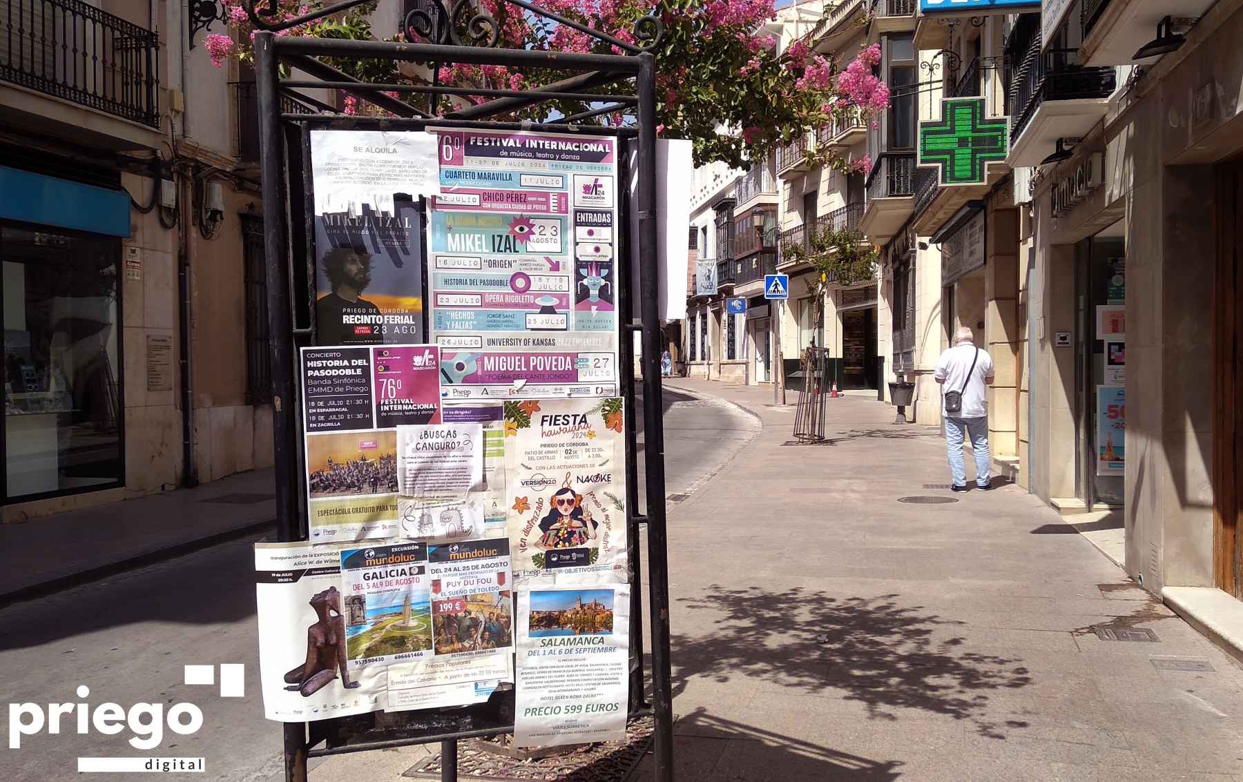 Uno de los tótems ubicado en la Carrera de las Monjas.