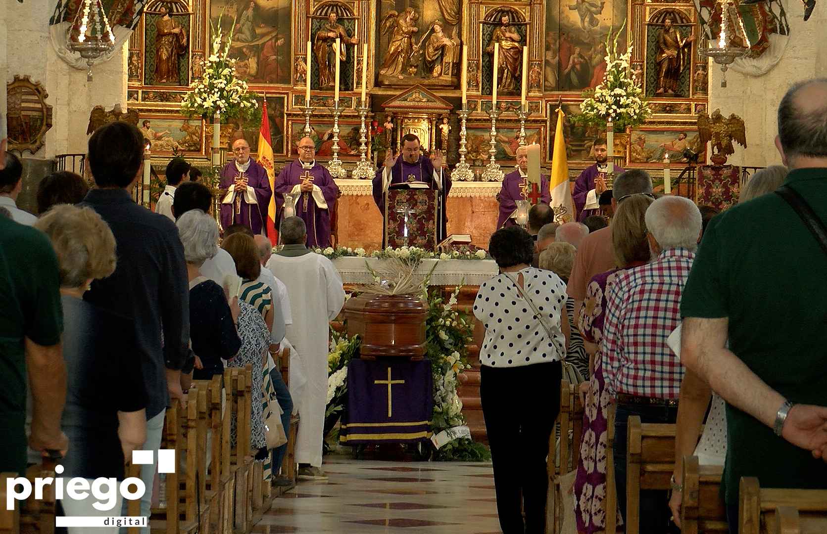 Eucaristía celebrada en la parroquia de la Asunción.