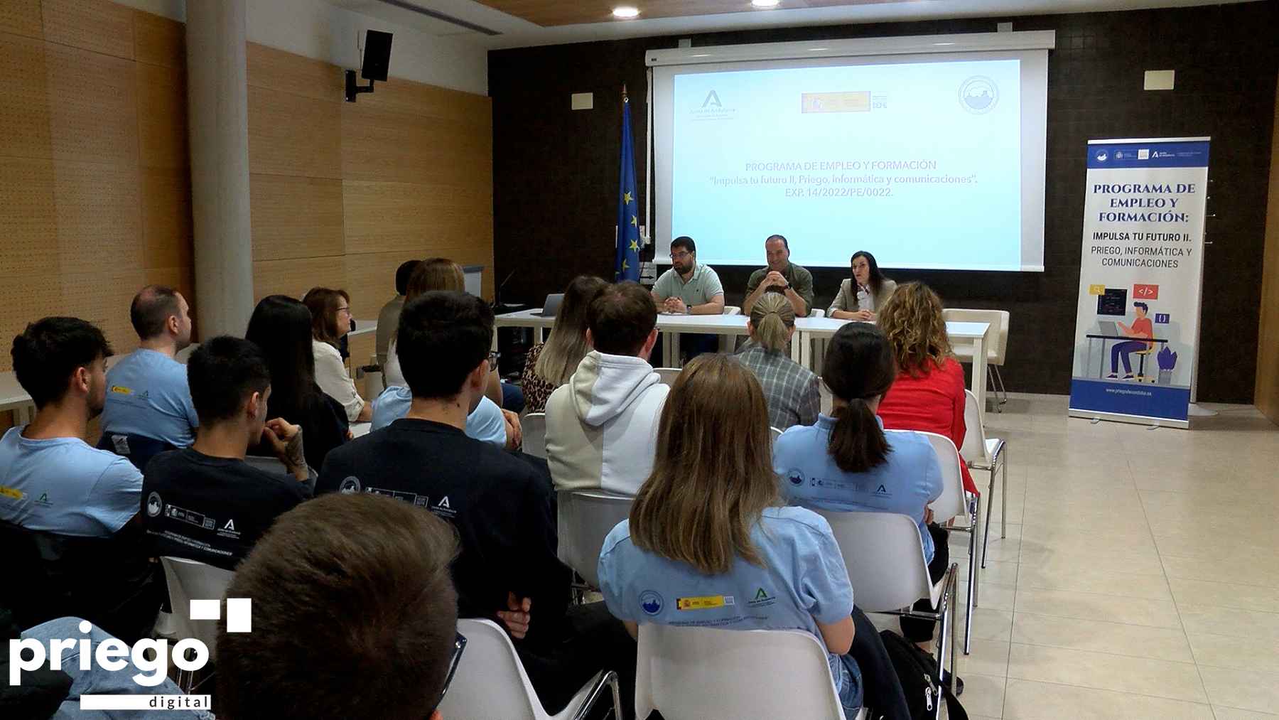 Acto de clausura del curso, hoy en el salón de actos del CIE.