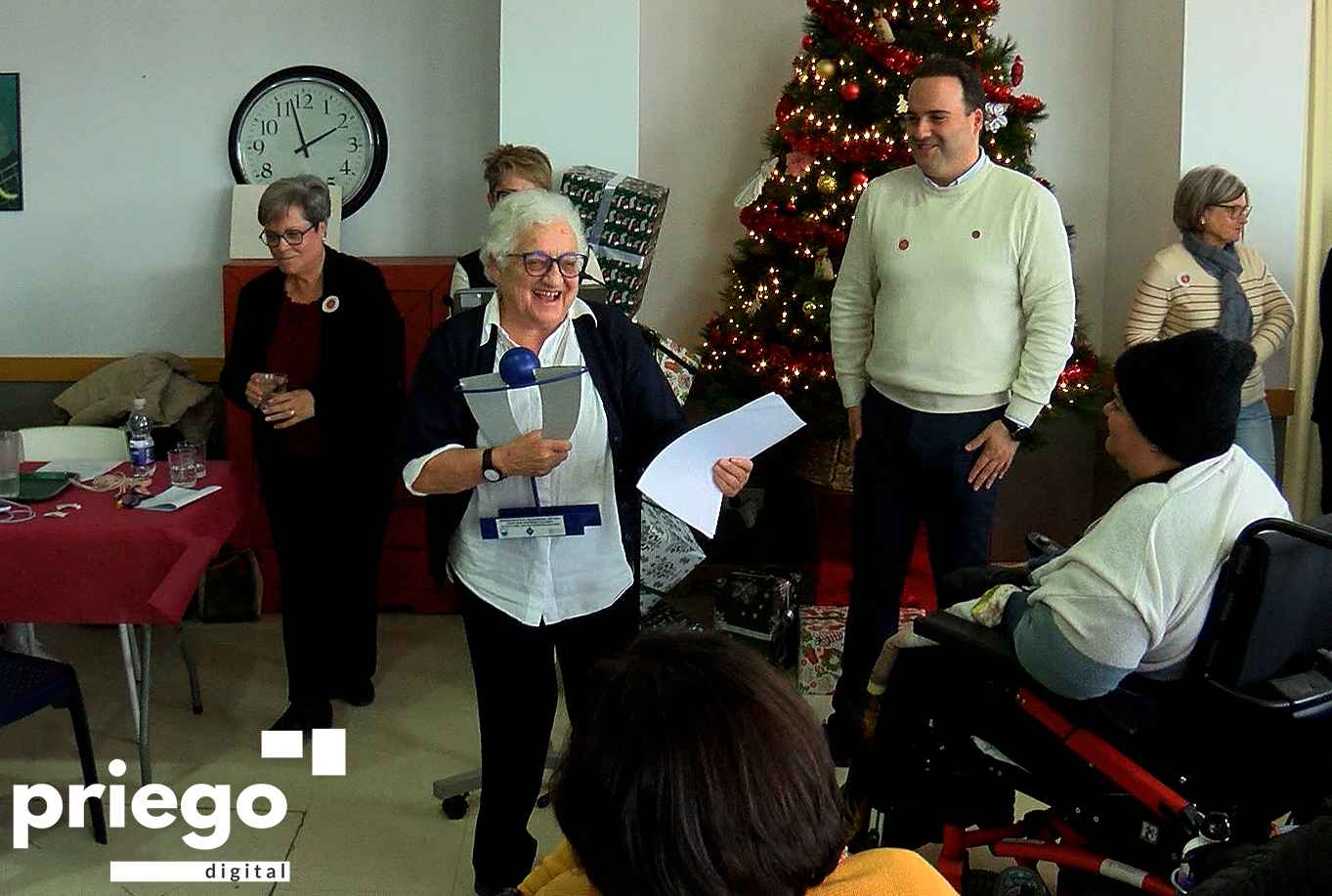 María José Castiñeira tras recoger su reconocimiento.