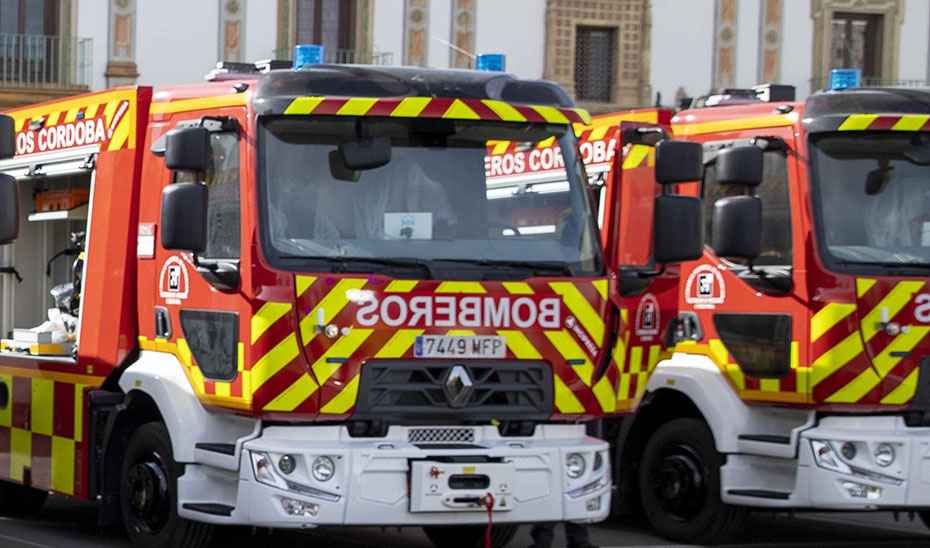 Efectivos del Consorcio Provincial de Bomberos.