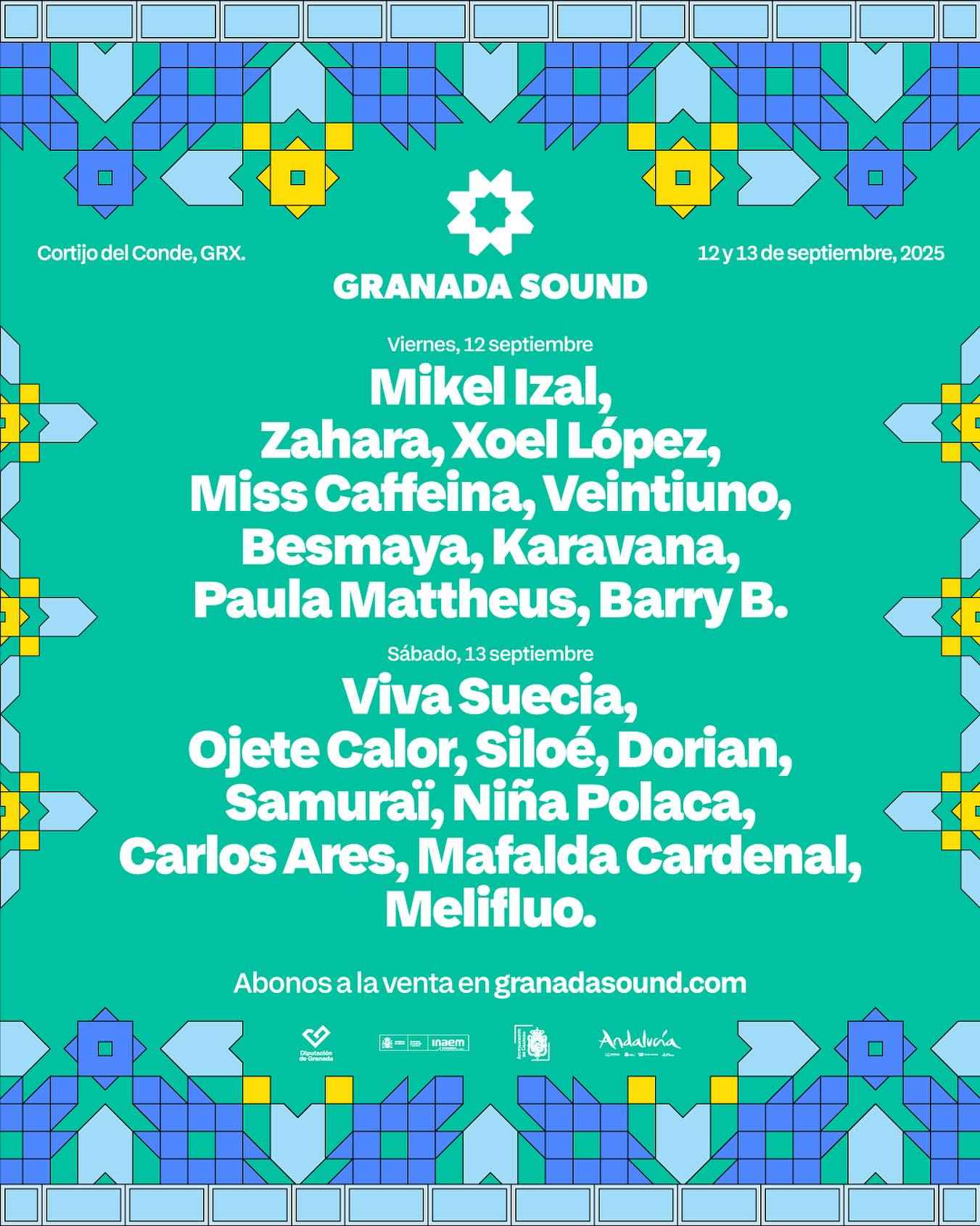 Cartel del Granada Sound 2025.