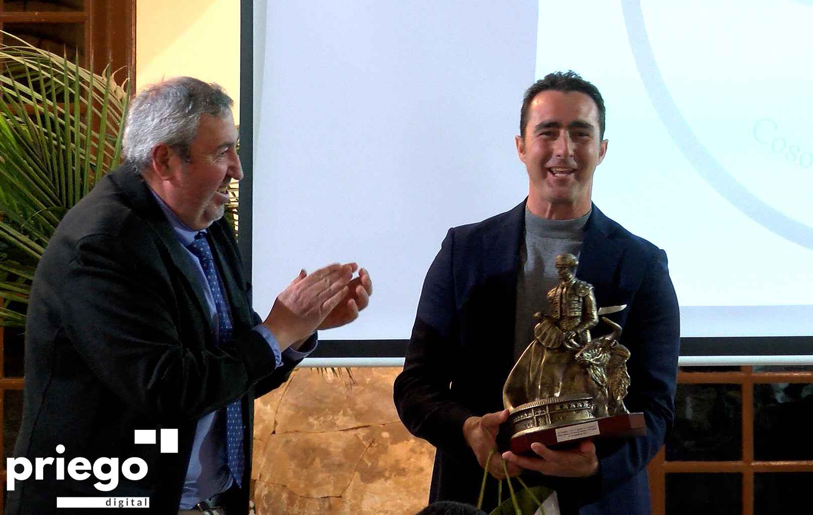 Antonio Navas y David Fandila en el acto celebrado el pasado sábado.