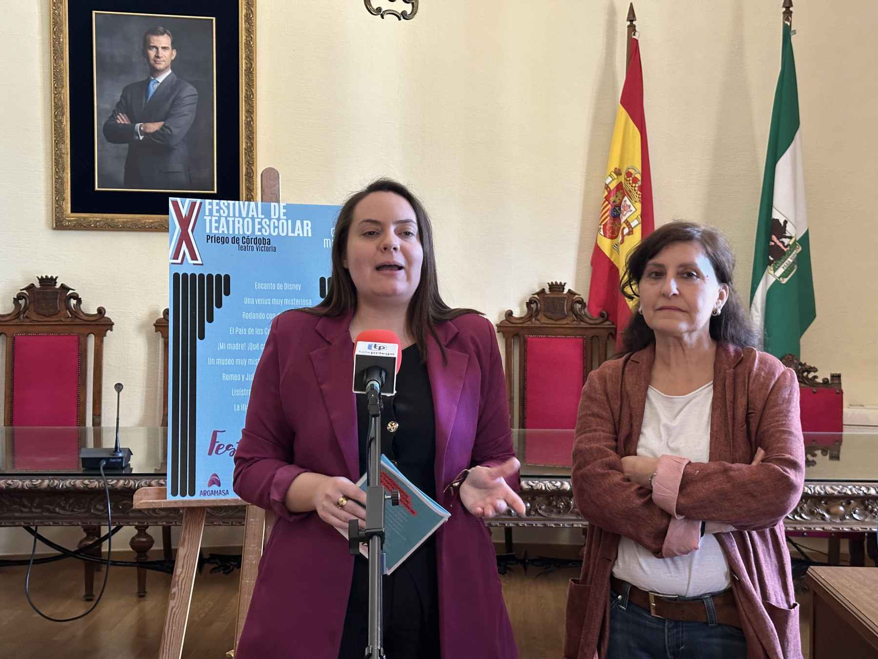 Ramírez y Serrano durante la presentación de FESTE.