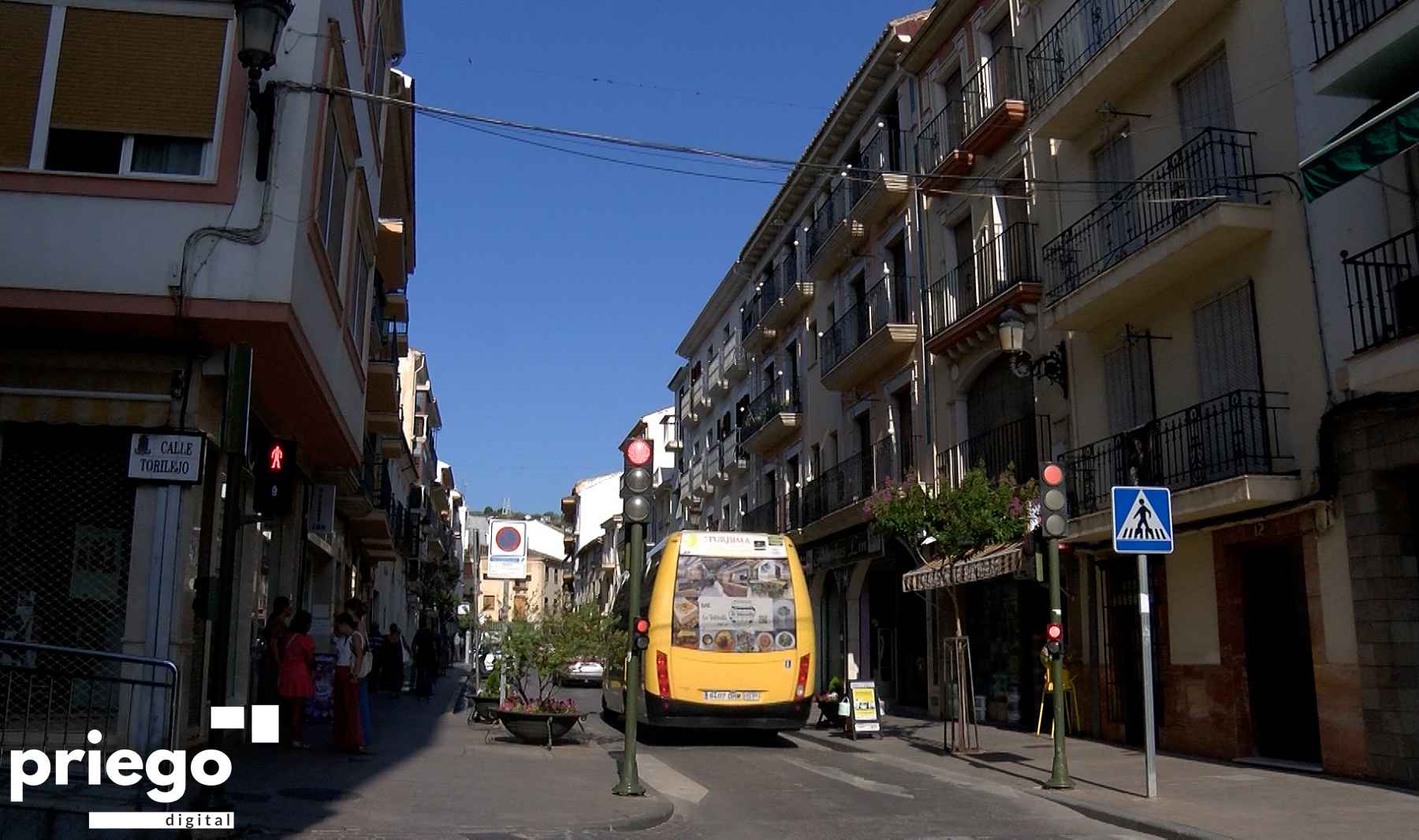 Calle Lozano Sidro, en la que se instalarán toldos en esta primera fase del proyecto.