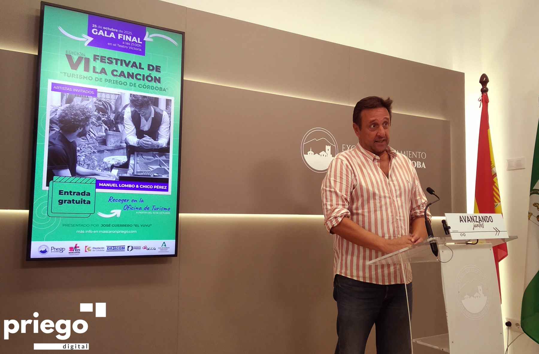 Javier Ibáñez durante la presentación de esta edición.