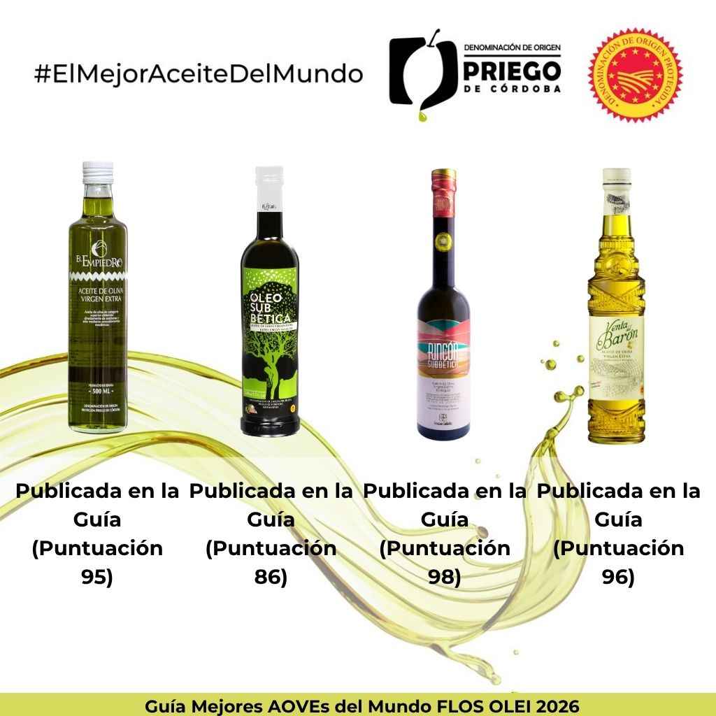Imagen de las marcas recogidas en la guía Flos Olei.