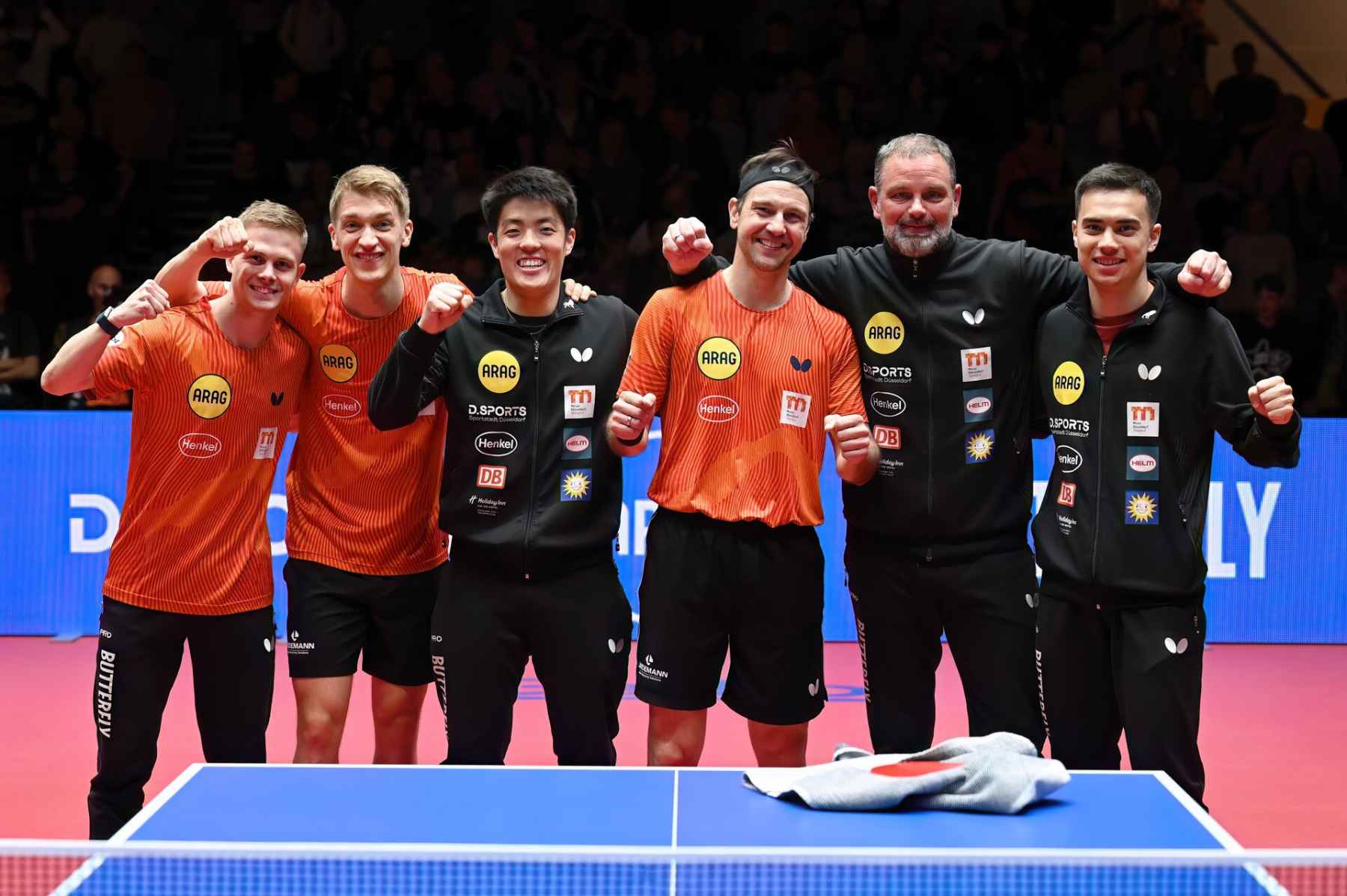 Plantel del equipo germano.