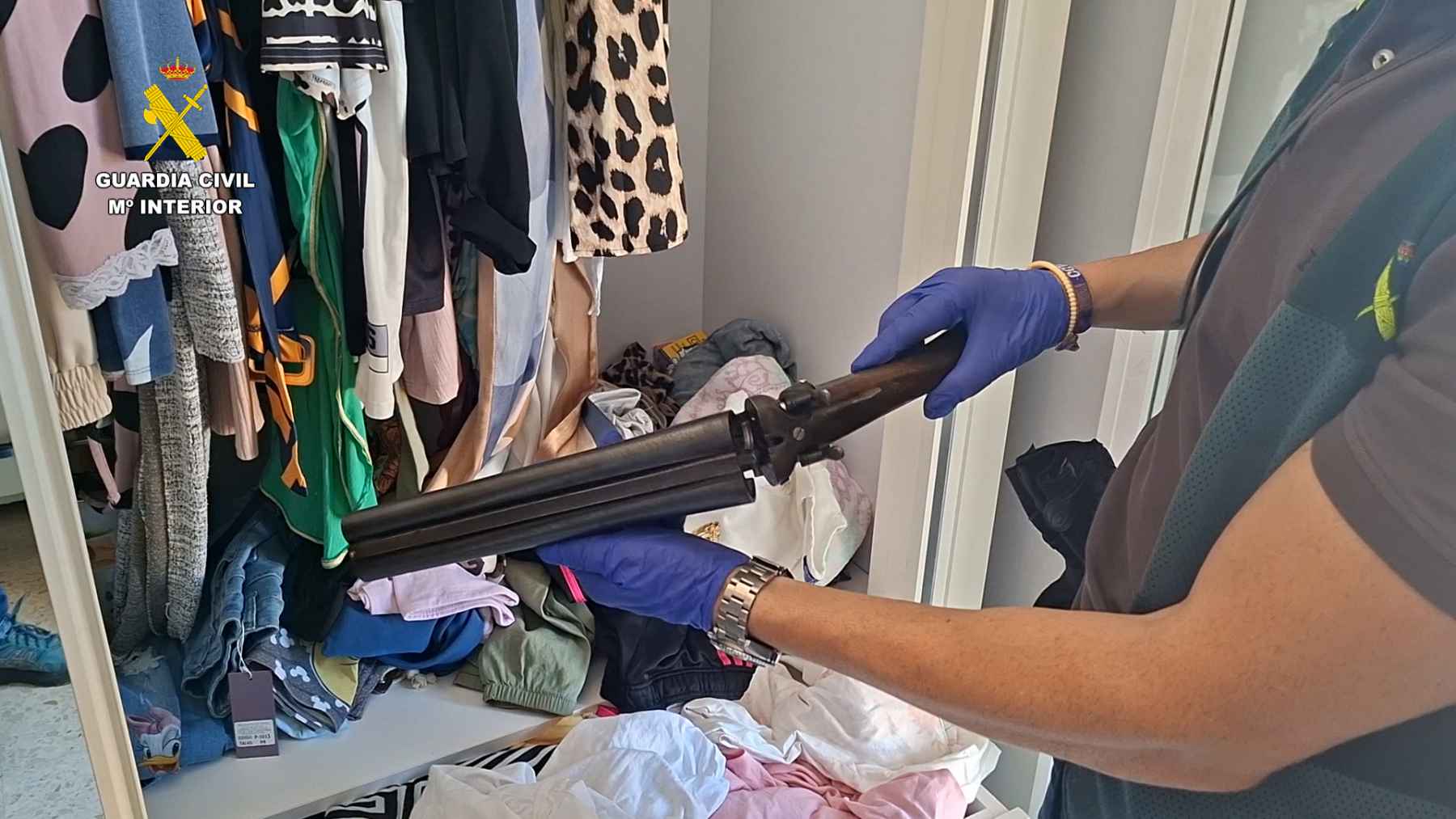 Imagen del arma intervenida.