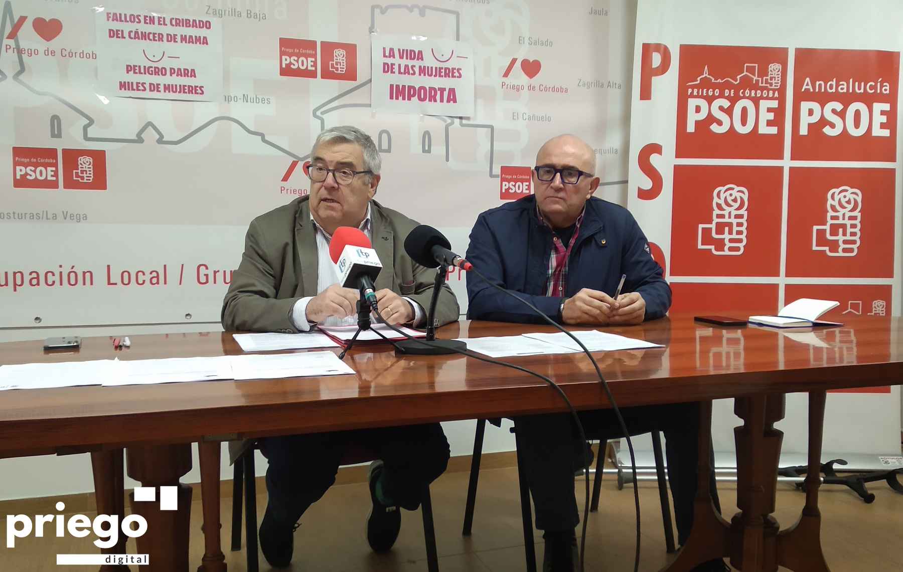 Toni Musachs y Antonio Caballero durante la rueda de prensa ofrecida hoy jueves.