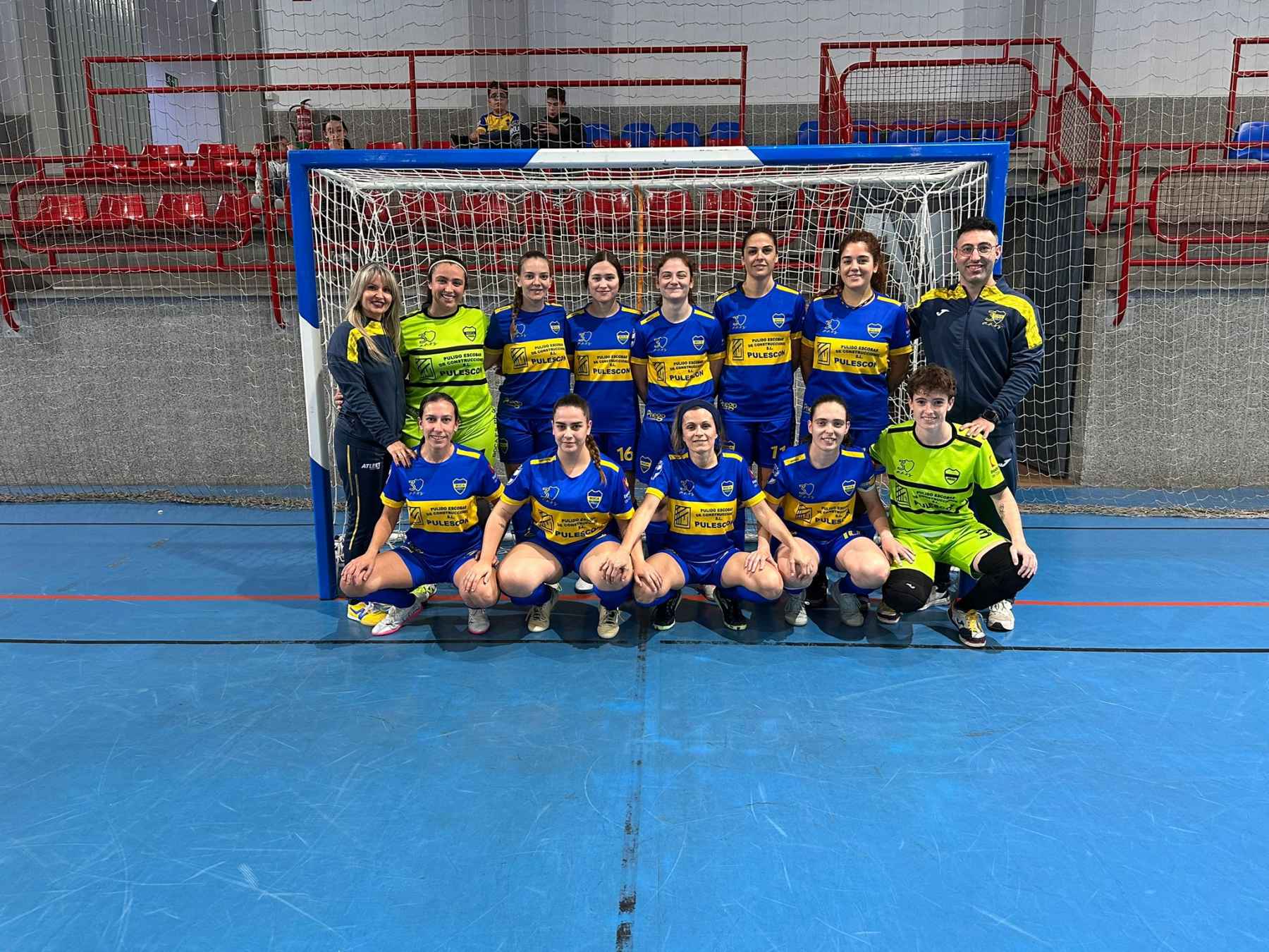 Formación del equipo prieguense ante Martos FS.