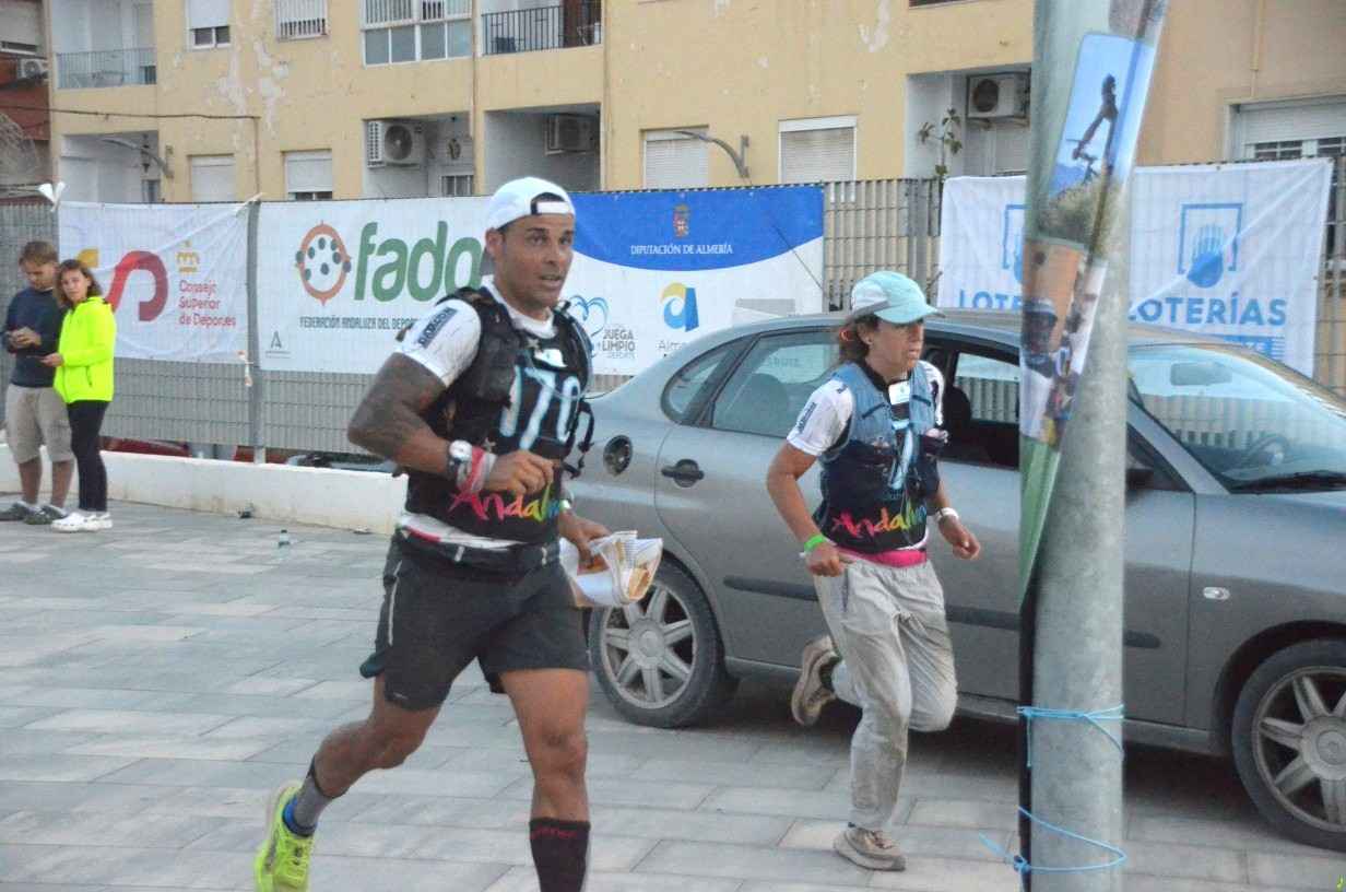 Antonio Espinar y Beatriz Escribano en plena prueba.