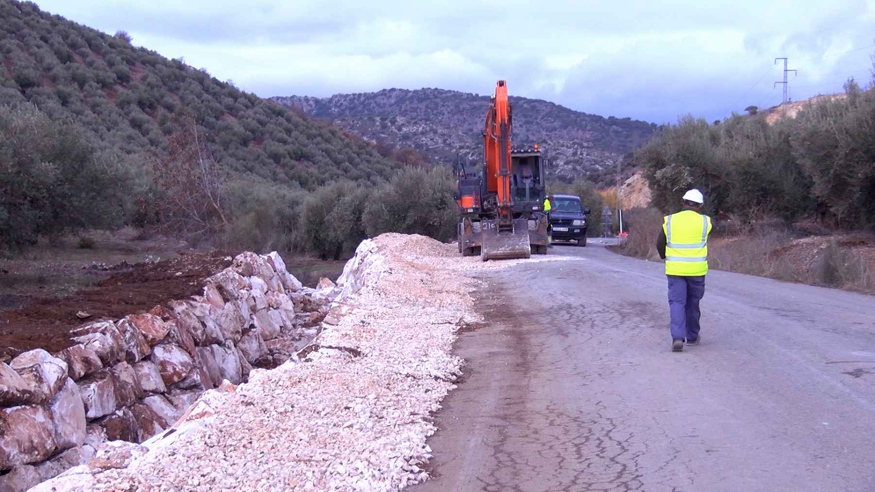 Trabajos en el Veredón de la Almorzara.