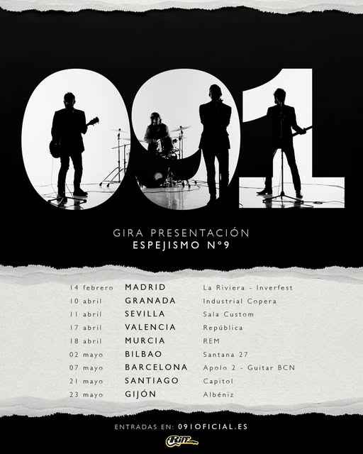 Cartel de la gira de 091.