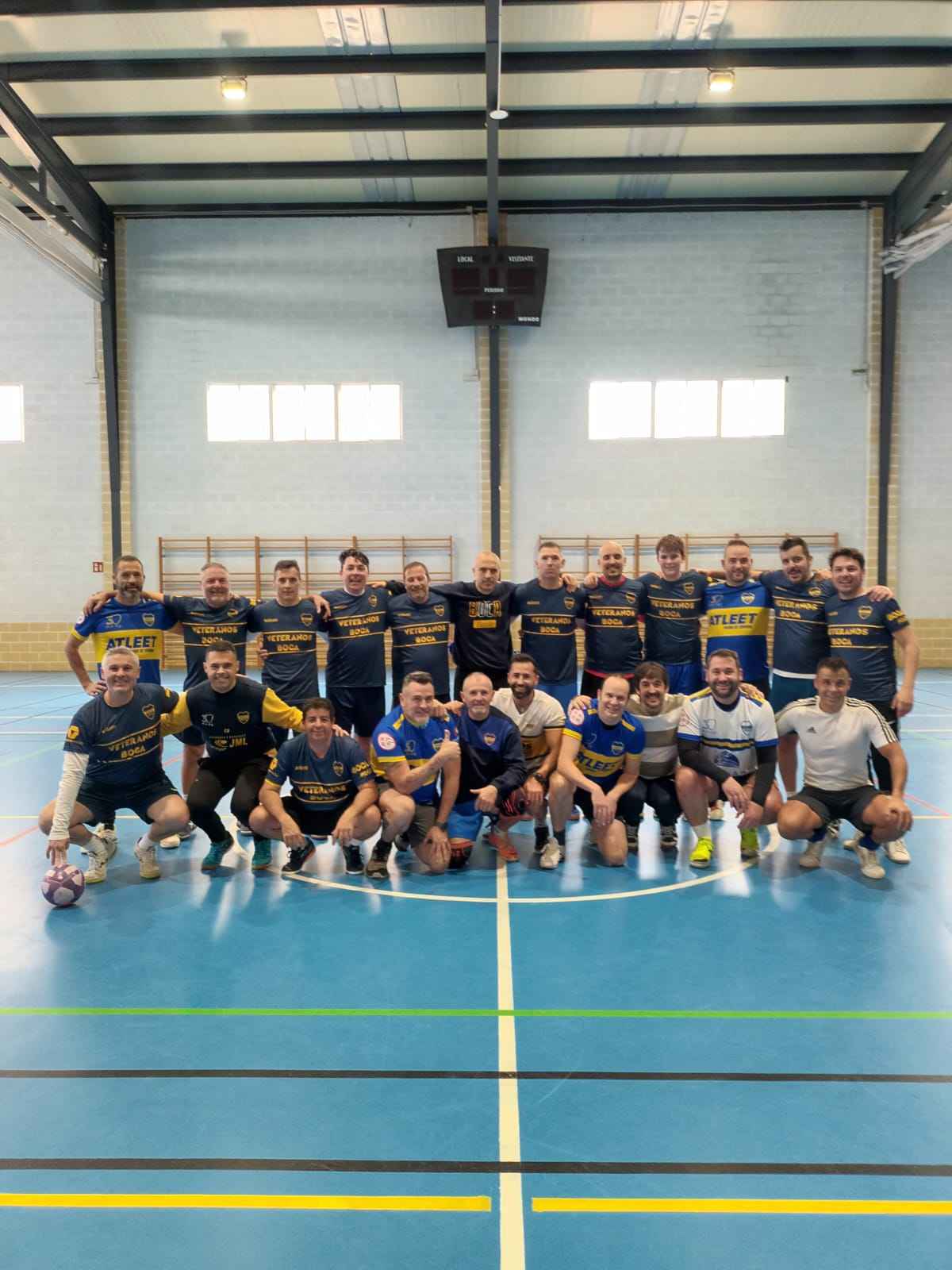 Jugadores del Boca Priego FS en la jornada de convivencia.