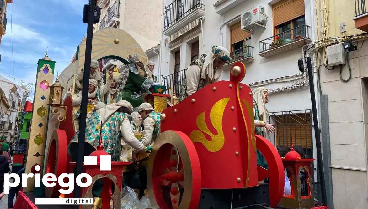 Una de las carrozas que tomaron parte en la cabalgata del pasado año.