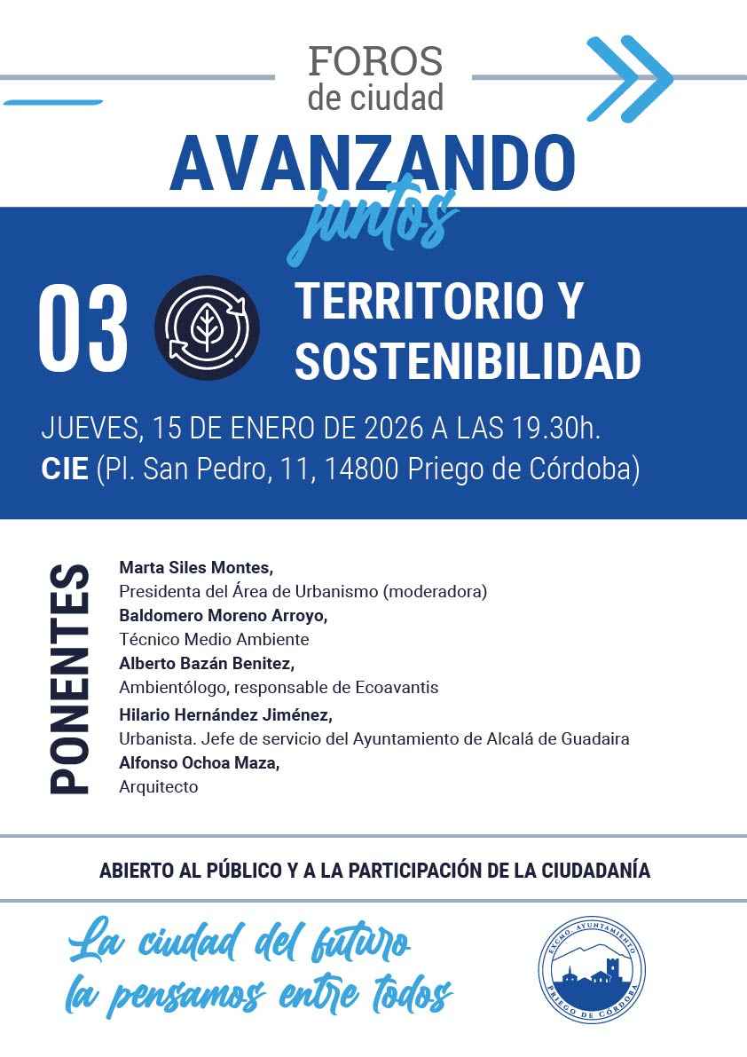 Cartel del foro de debate.