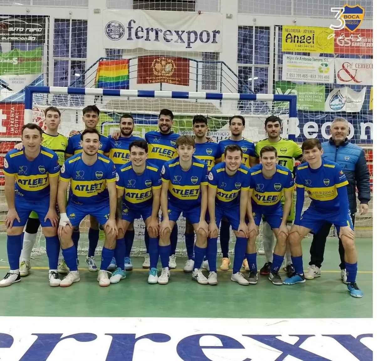 Formación del equipo prieguense en un partido de la presente temporada.