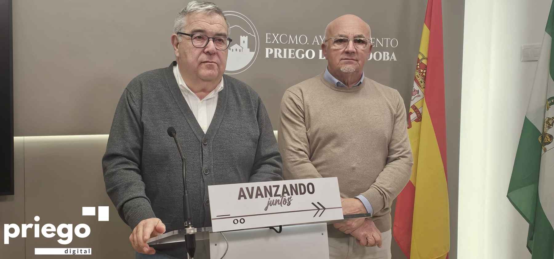 Musachs y Núñez durante la rueda de prensa.