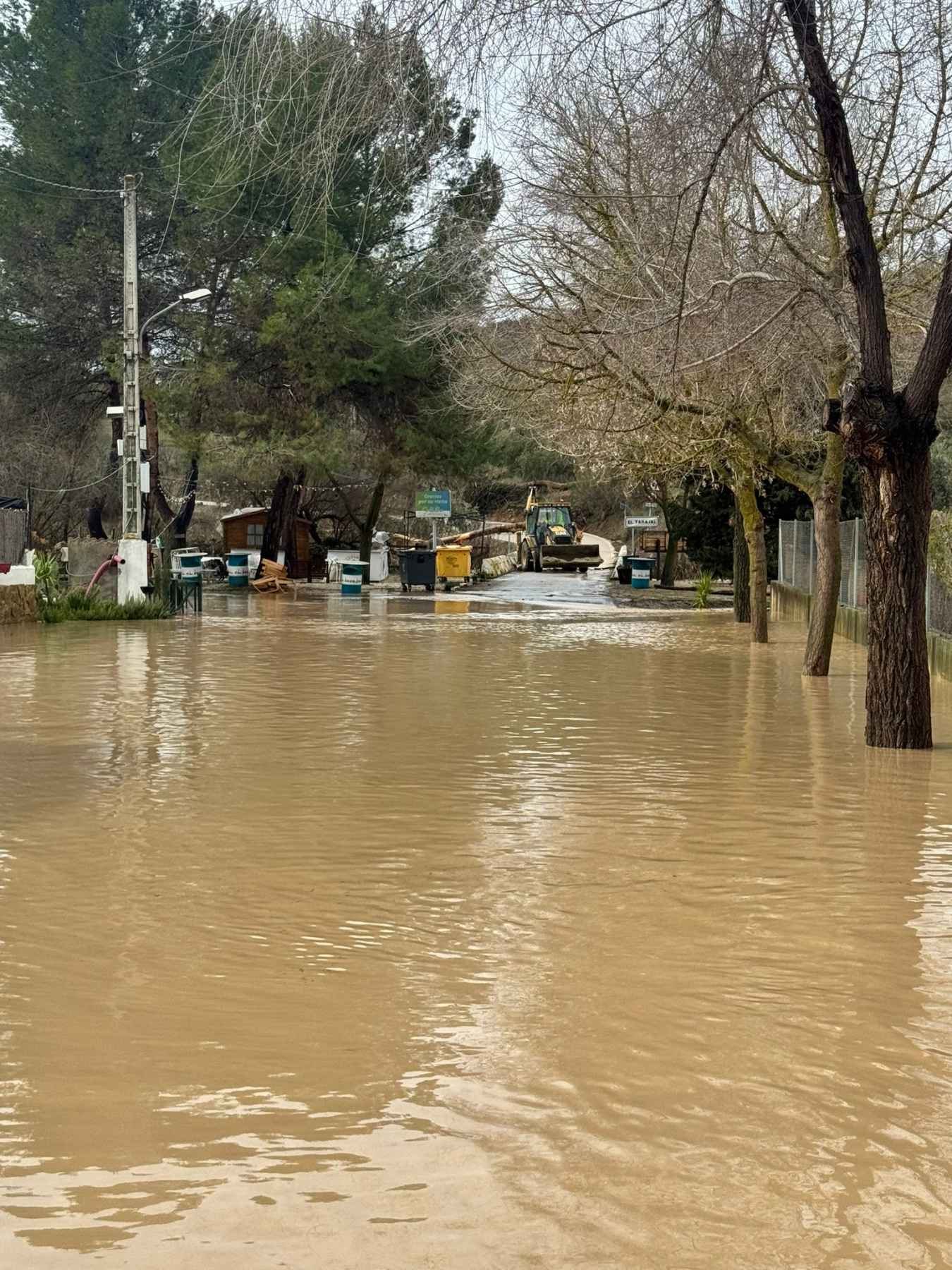 Inundación en la aldea prieguense de El Tarajal.