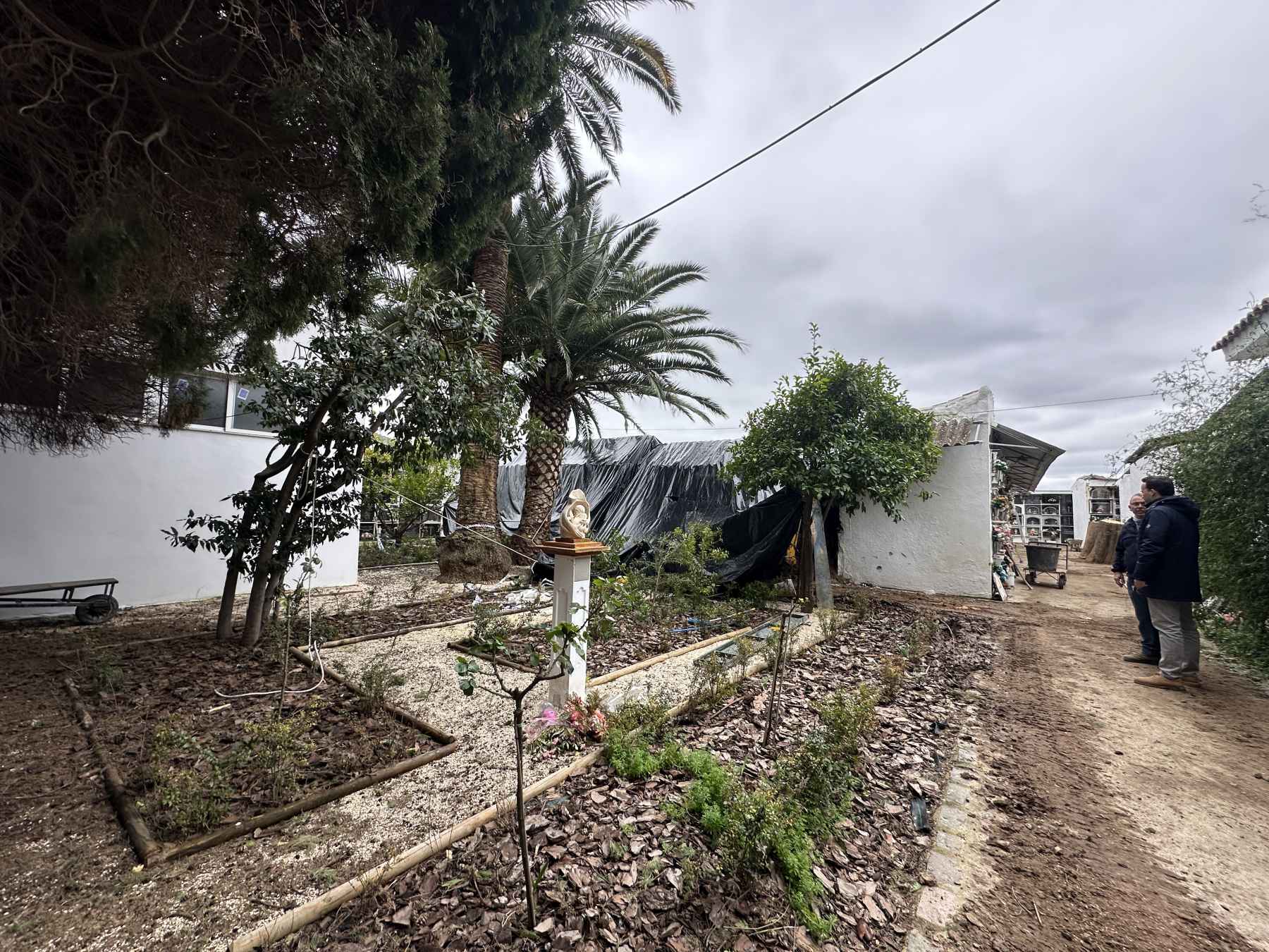 Vista de la zona afectada.