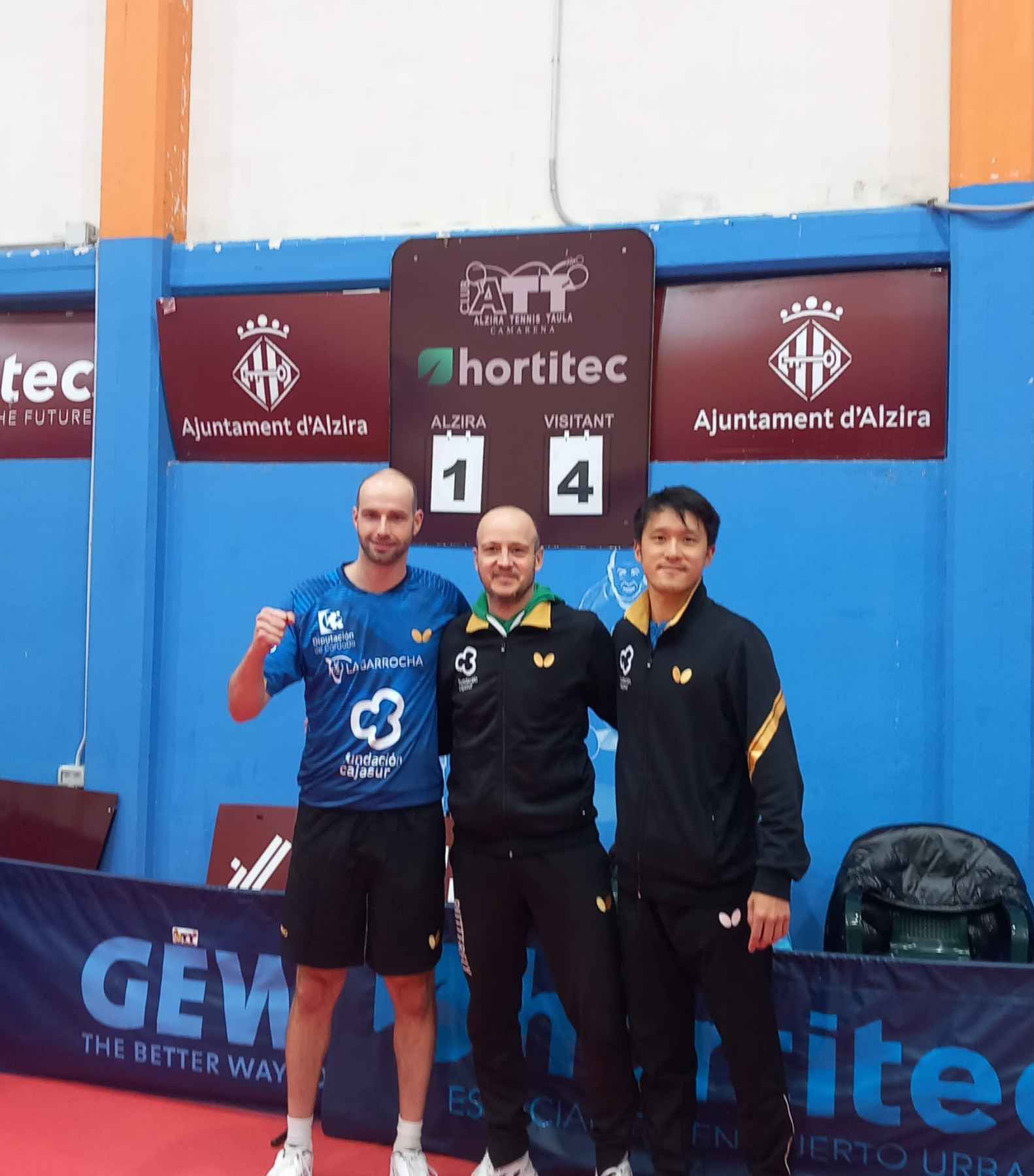 Tripleta del equipo prieguense.