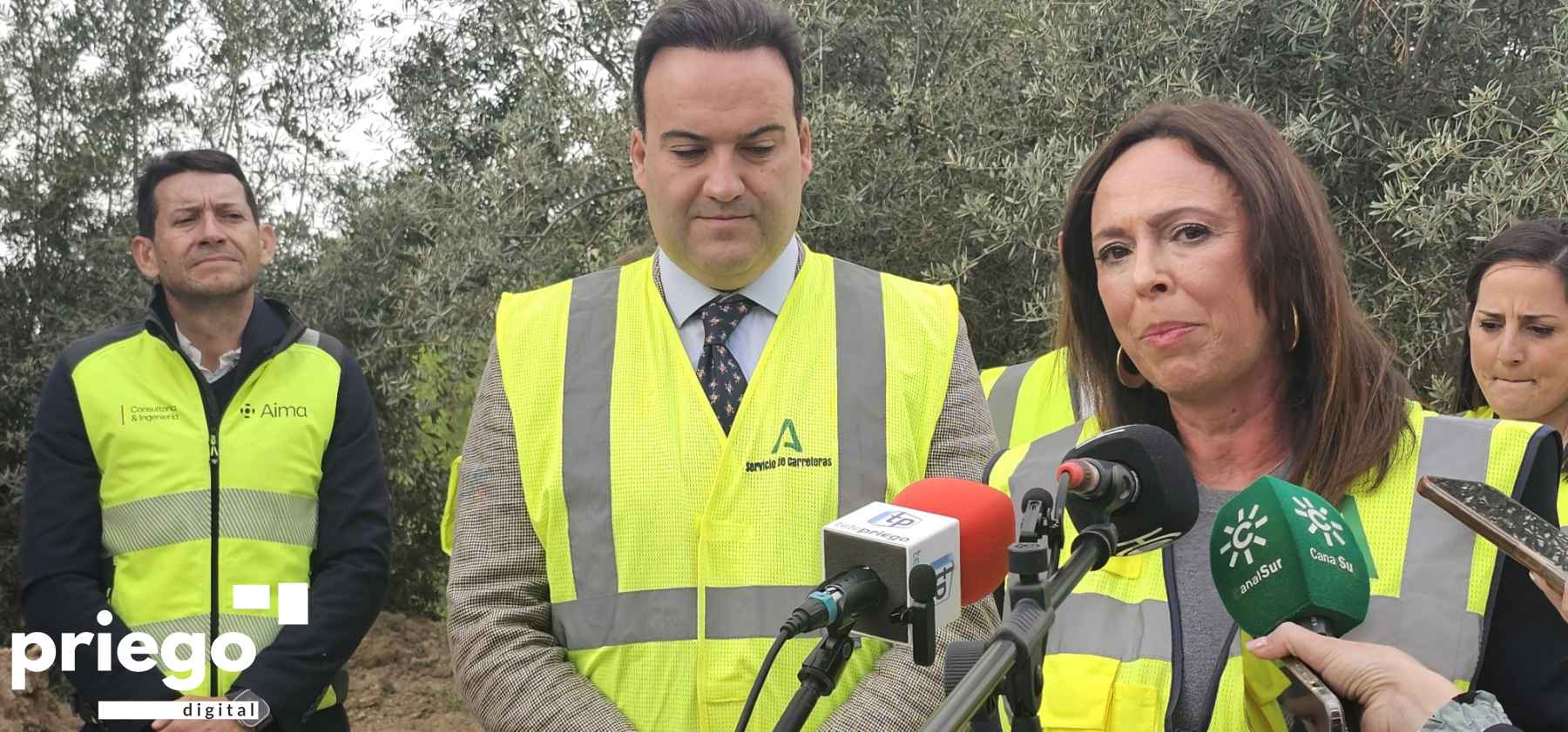Rocío Díaz durante su intervención ante los medios.