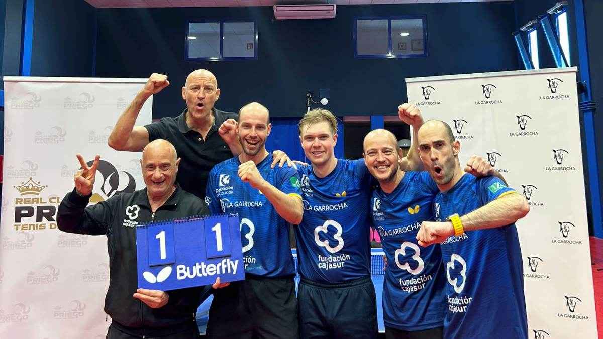 Calebración del campeonato liguero.