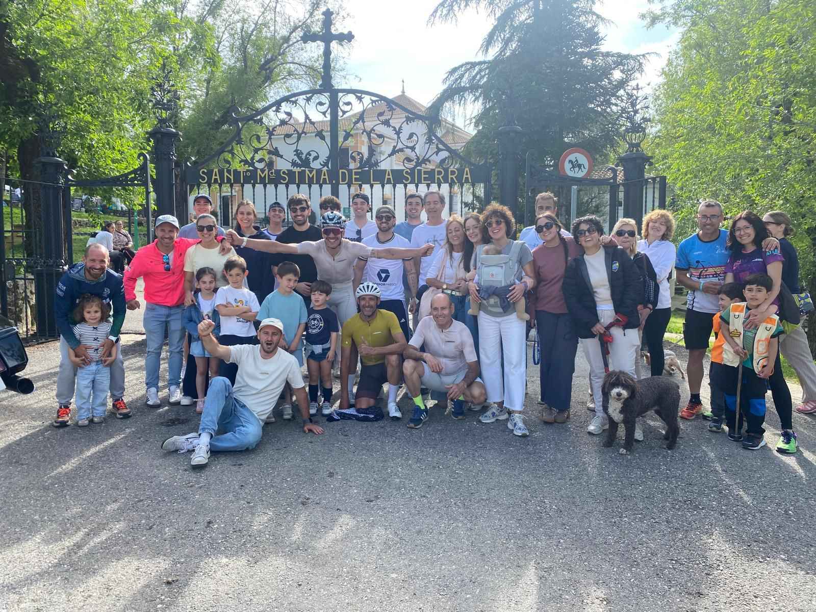Diego Zafra tras completar el reto.