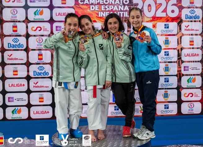 Podio infantil femenino.