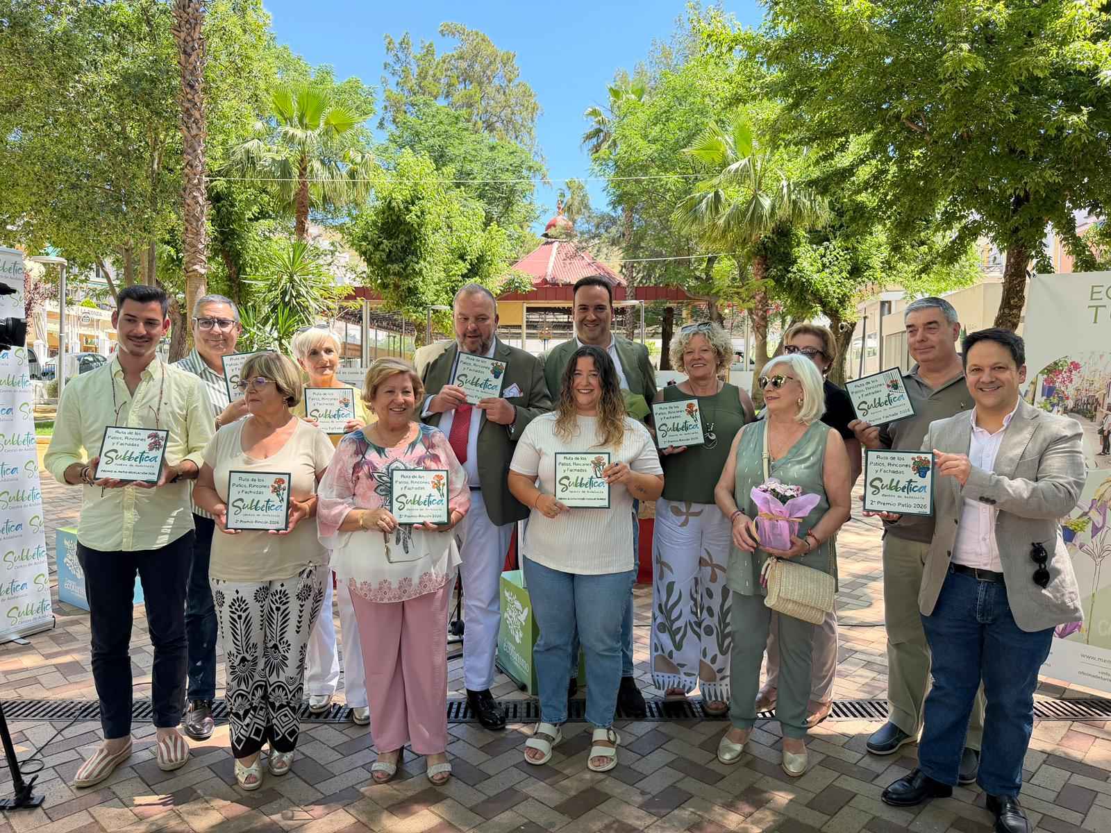 Galardonados en el concurso.